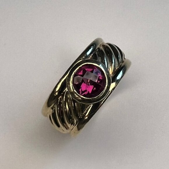AUTHENTIC David Yurman solid 18K yellow gold ring!! - Picture 1 of 6